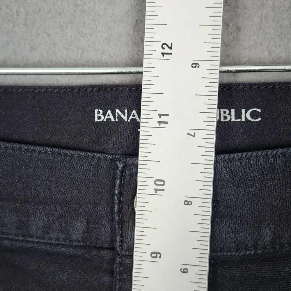 Banana Republic Traveler Jeans Mens 33x30 Black Slim Straight Denim Actual 33x29